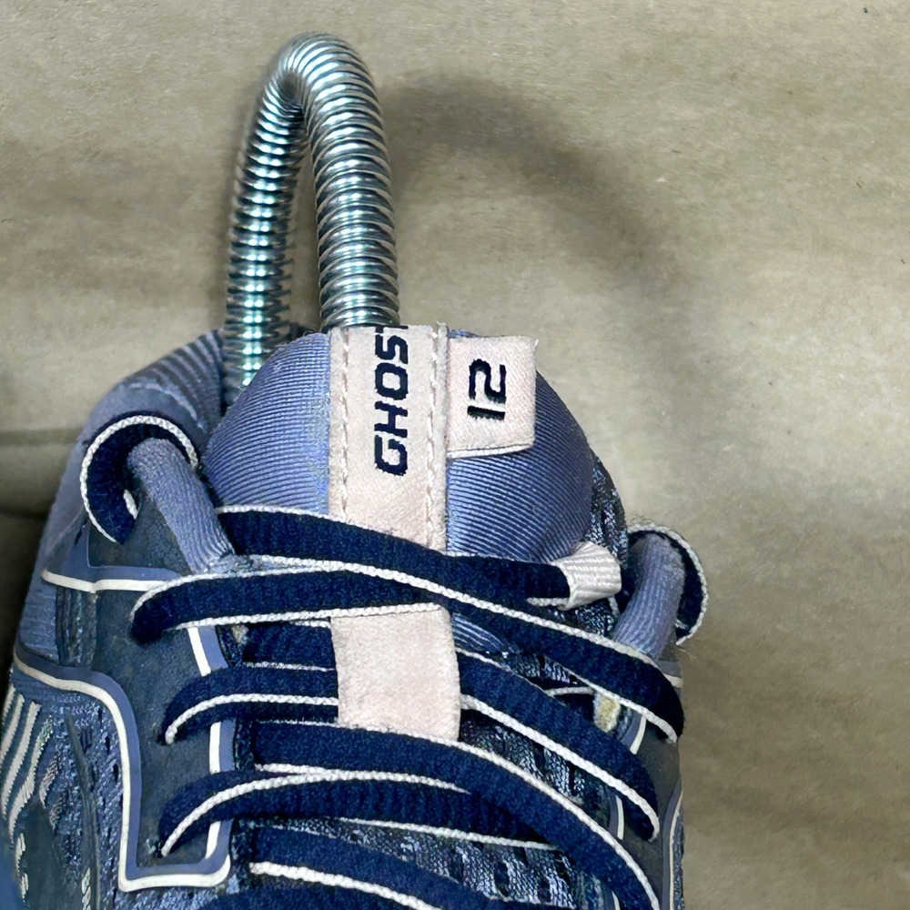 Brooks Ghost 12 Running Shoes Mens 6.5 Wide D Blue Grey Mesh 1203051D086 - Picture 6 of 13
